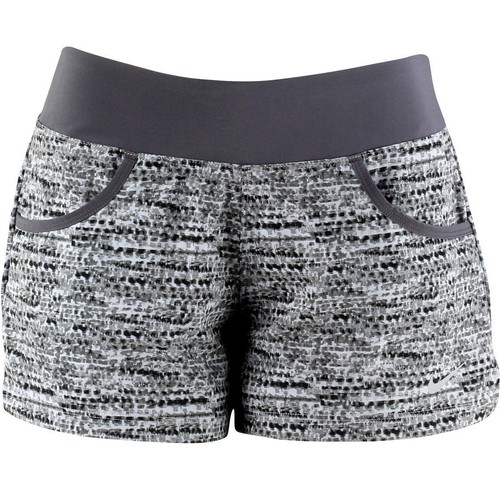 New Womens XL Nike Stay Cool Victory Grey Print Tennis Shorts $50 602847-021