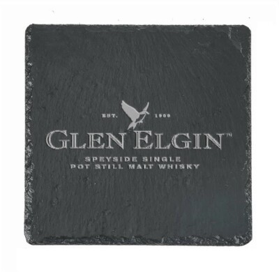 GLEN ELGIN Whiskey Slate Coaster