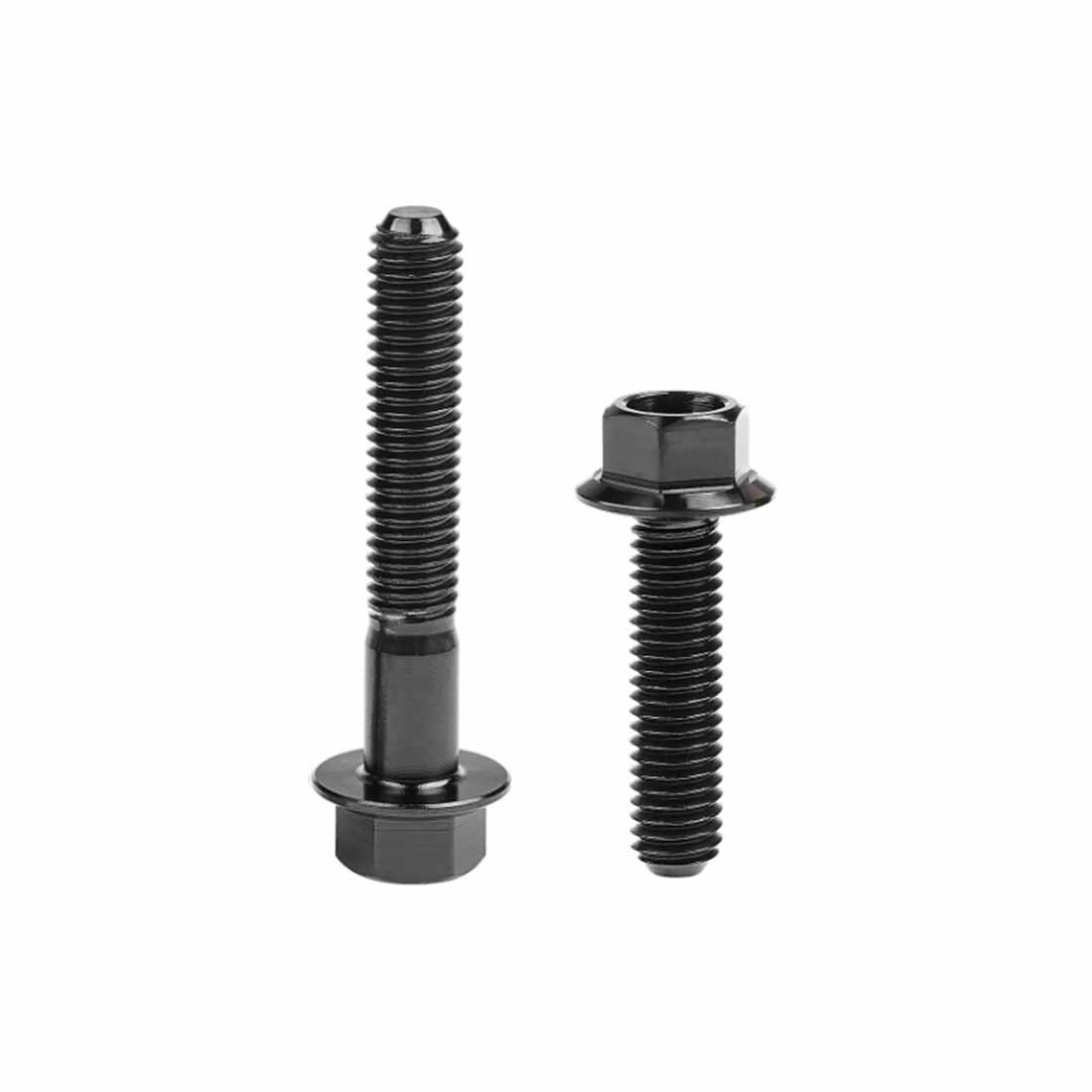 1* M10 X20-90mm Titanium Drilled Flange Hex Socket Pitch Screw Bolt Motorcycle E - Foto 5