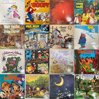 250x Kinder Schallplatten Sammlung LP Vinyl A bis Z sortiert Hörspiele Märchen