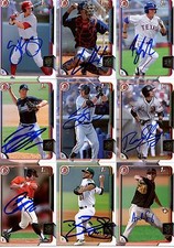 ANDREW SUAREZ SIGNED 2015 BOWMAN DRAFT PROSPECT ROOKIE CARD AUTO