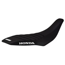 2008-2018 Honda TRX 400EX 400 EX Seat Cover ALL BLACK / BLACK RIBS #202