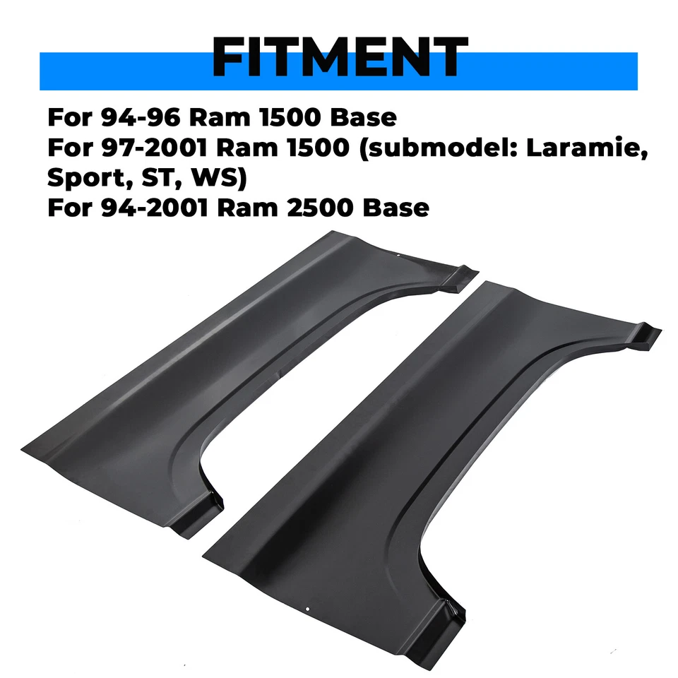 For 1994-2001 Dodge Ram Rear Upper Wheel Arch Repair Panel Sections Both Sides Foto 3 de 4