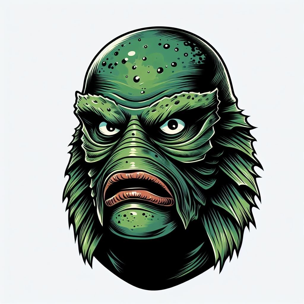 The Creature from The Black Lagoon Sticker UNIVERSAL MONSTERS