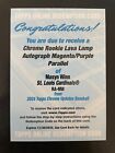 Masyn Winn 2024 Topps Chrome Update Lava Lamp Magenta Purple Rc Auto Redemption