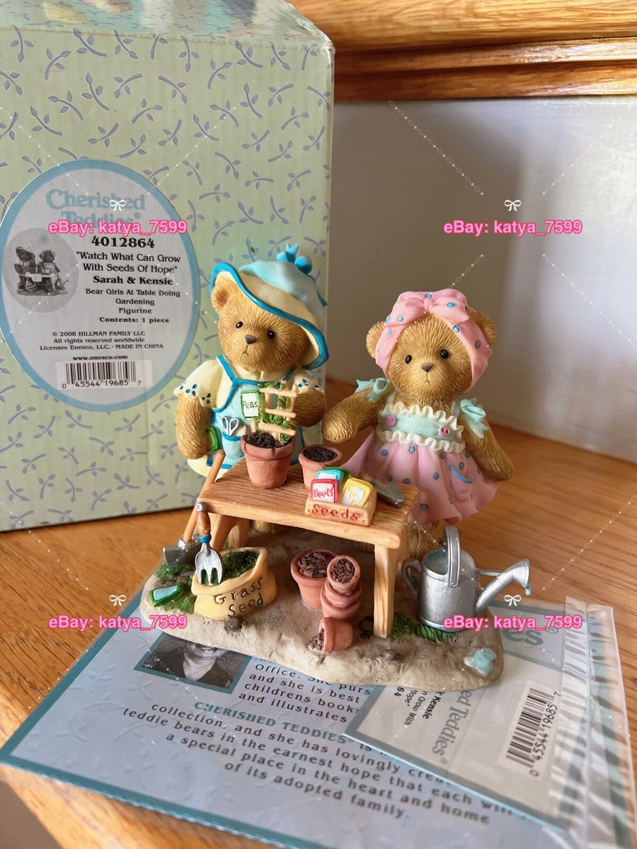 Cherished Teddies 4012864- Sarah & Kensie - Watch What Can Grow w