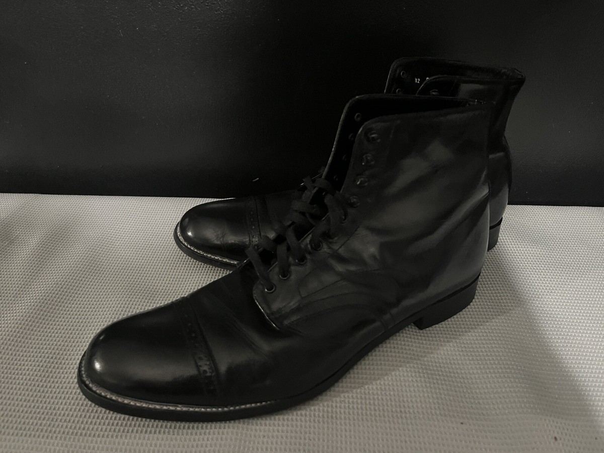 STACY ADAMS, FALLON SZ 9 BLACK LEATHER Amazon.com | Stacy Adams Men main image 3