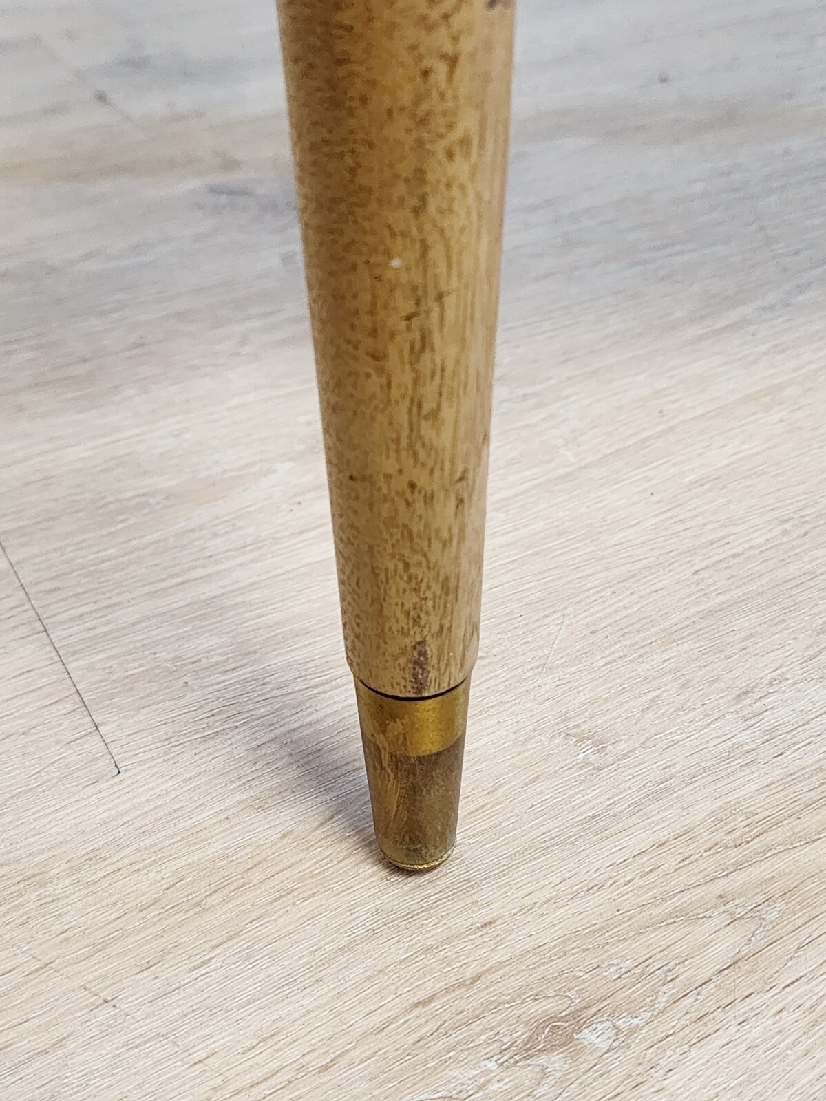 VTG SINGER Danish Modern Stool Storage Bench-1960's  Taper Leg Storage Ottoman