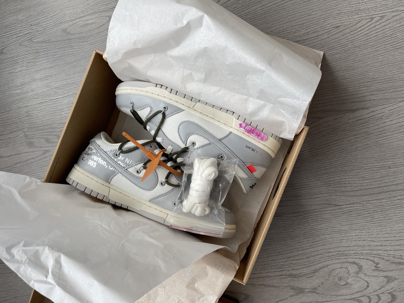 OFF WHITE X NIKE Nike Dunk Low x Off White lotto 22 di 50