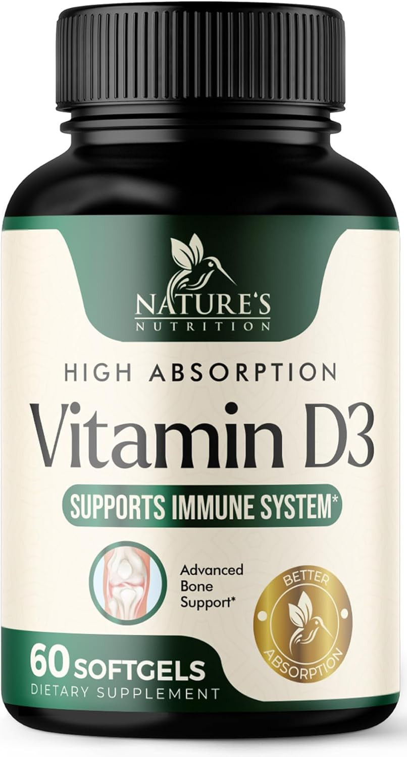 Vitamin D3 Supplement 5000Iu (125 Mcg) - High Potency Vitamin D Dietary Suppleme