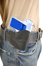 NEW Barsony Black Leather OWB Yaqui Holster Browning, Colt Mini-Pocket 22 25 380