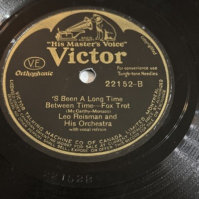 Nat Shilkret Love me / 'S been a long time between time 1929 Victor HMV record