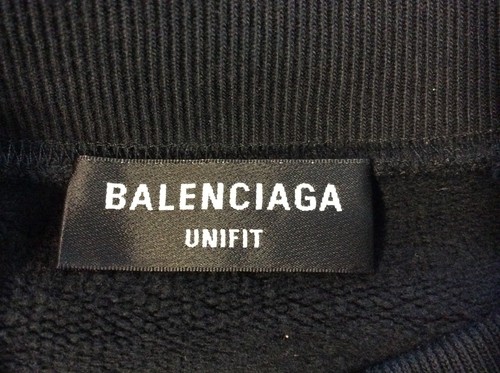 SUDADERA DE GRAN TAMAÑO BALENCIAGA UNFIT PARA HOMBRE LEONES LAUREL NEGRA UK M PRECIO DE VENTA SUGERIDO POR EL FABRICANTE 600 EP - Imagen 6 de 8
