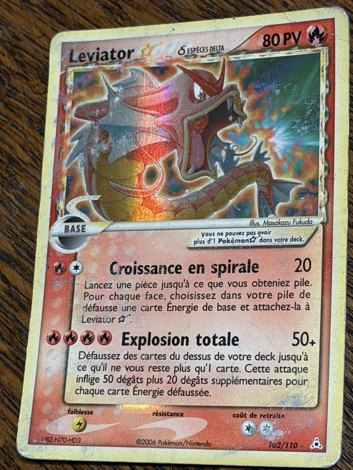 Carte Pokémon Léviator Star 102/110 - Ex Fantômes d'Holon - Photo 2/3