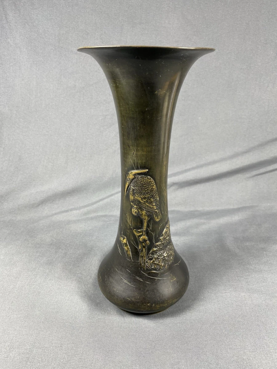 青铜日本花瓶1900-1940 | eBay