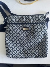 NEW Tommy Hilfiger Crossbody Bag/ Purse Monogram Logo Blue/White