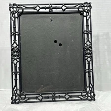 Vintage Black Ornate Metal/Pewter 8x10 Photo Picture Frame