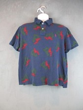 Ralph Lauren Polo Shirt Mens 2XL Blue P Wing Winged Boot Classic Fit Navy Boxy