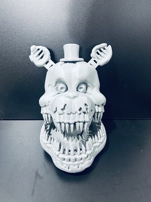 FNAF Five Nights at Freddy's Nightmare Freddy Fazbear Head Unpainted