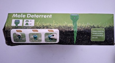 8 Pack Solar Mole Repellent Ultrasonic Pest Control Stakes Waterproof for Garden