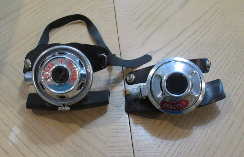 Vintage Nemrod Snark II Silver & US Divers Calypso Scuba Dive Regulator