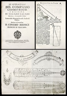 1656 GALILEO Geometric Military Compass RENAISSANCE COMPUTATION INSTRUMENT Math