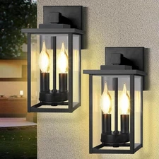 2-Pack Outdoor Wall Lights, Porch Lights, Waterproof Outdoor Wall ...