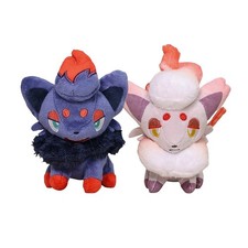 2pcs Hisuian Zorua 13-14CM Plush Doll Figure Toy