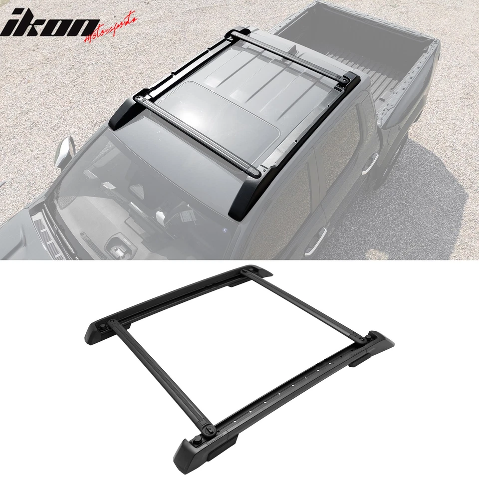 Fits 24-25 Toyota Tacoma Double Cab OE V2 Style Cross Bars with Slide Rail 8PCS