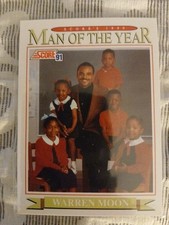 1991 Score #619 Warren Moon Houston Oilers Man of the Year