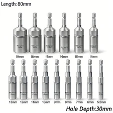 5~19mm Nonmagnetic Sleeve Deepen Bit Set Electric Hex Screwdriver Electric Drill