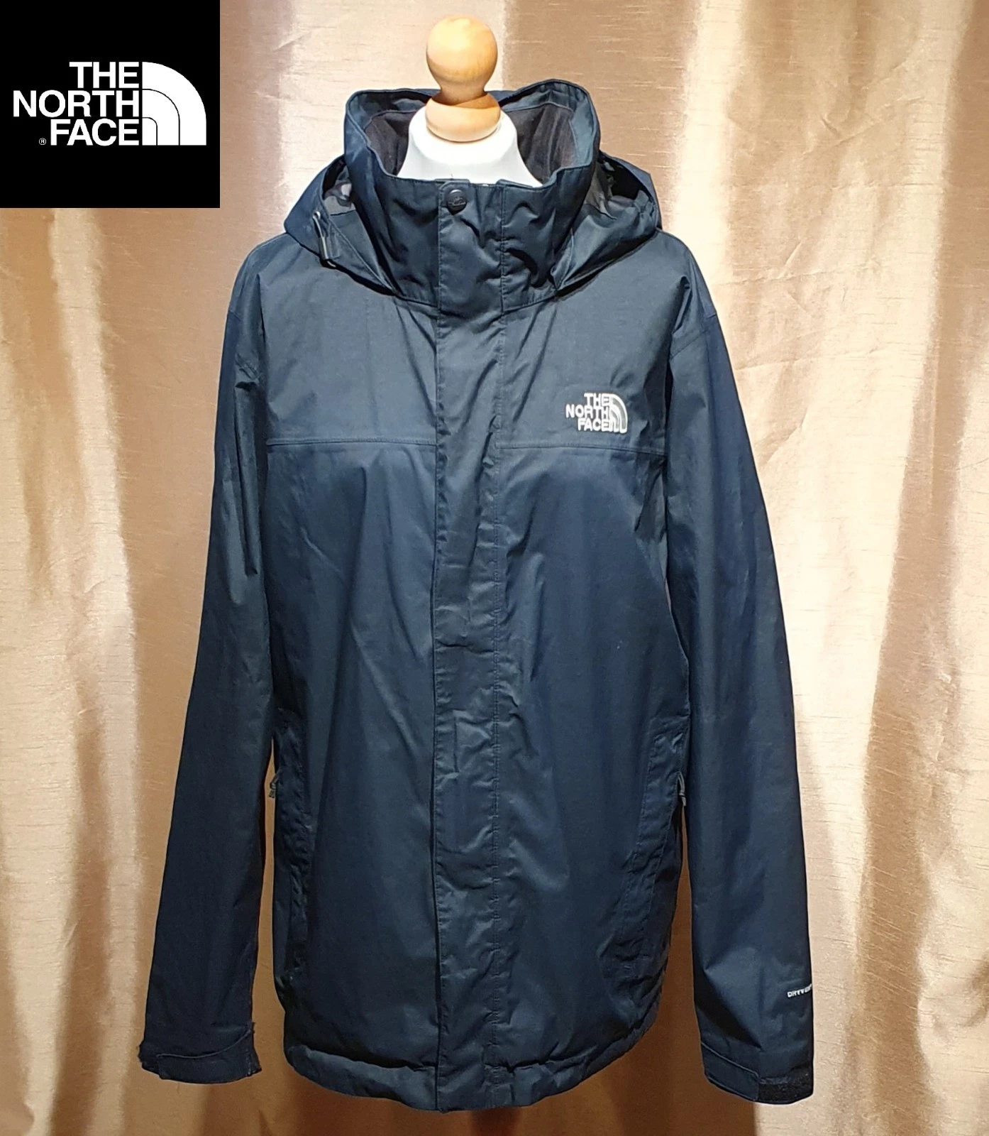 The North Face Mens Dryvent Hiking Jacket Navy Sz L Waterproof Lined Hooded Coat
Opens in a new wind