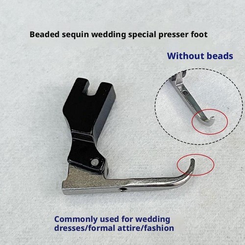 New Bead Sequin Special Presser Foot Wedding Dress Fabric Sewing Bead D1R9 V7I0 - Picture 8 of 12