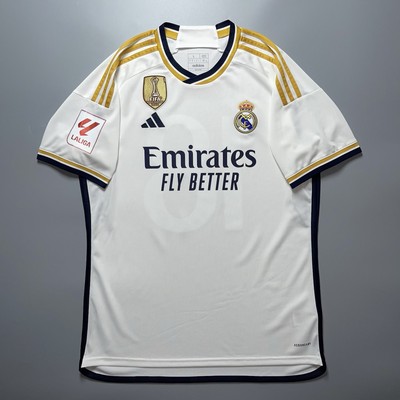 REAL MADRID ADIDAS 2023/2024 FOOTBALL HOME JERSEY #18 TCHOUAMENI