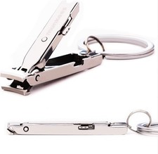 munkees Ultra-Thin Nail Clippers Keychain, Mini Foldable Travel Cutter'