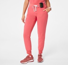 Figs Zamora High Rise Jogger Scrub - Pulmonary Pink