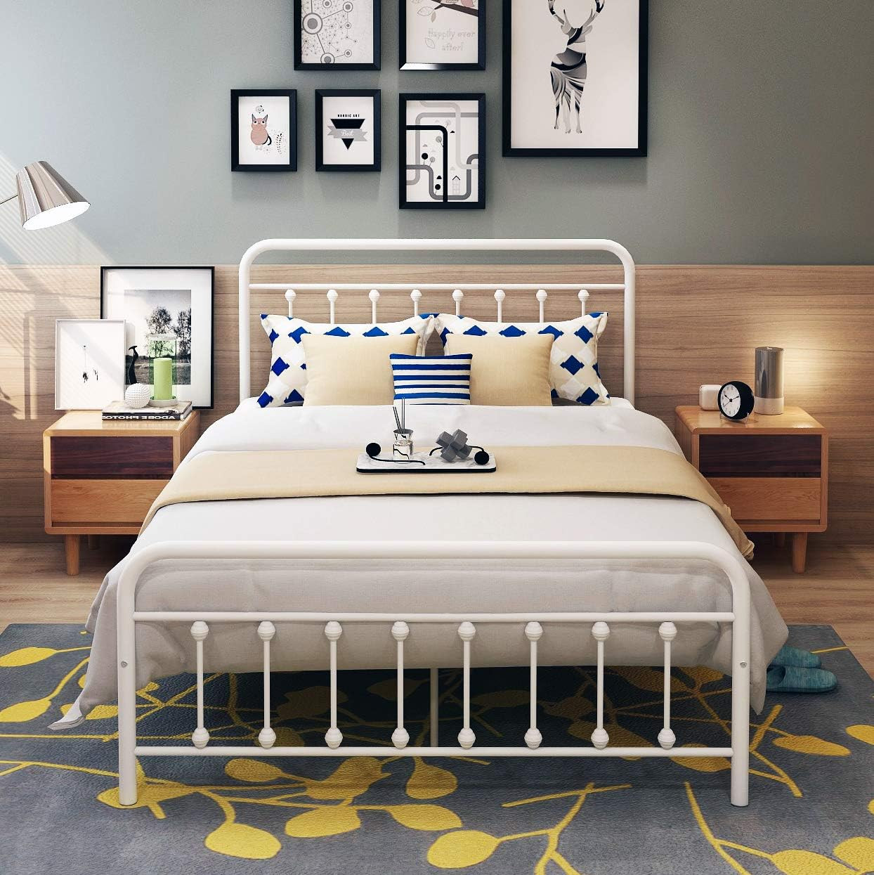With Headboard, No Box Spring Needed