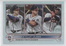2022 Topps Series 1 League Leaders Rainbow Foil Adam Duvall Austin Riley 13nm