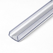 Plastics 585-Cl Clear 5/8'' Rigid Vinyl Clear Plastic U-Channel/C-Channel 36 ...