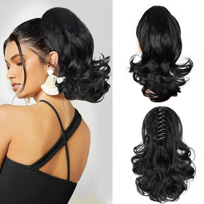 Ponytail Extension, 12 Inch Pony Tails Hair Extensions, Hold Securely, Tangle-Fr