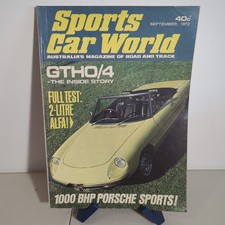 Sports Car World 1972 Sep Holden SS Toyota Celica Falcon GTHO Scimitar BMW 3.0CS