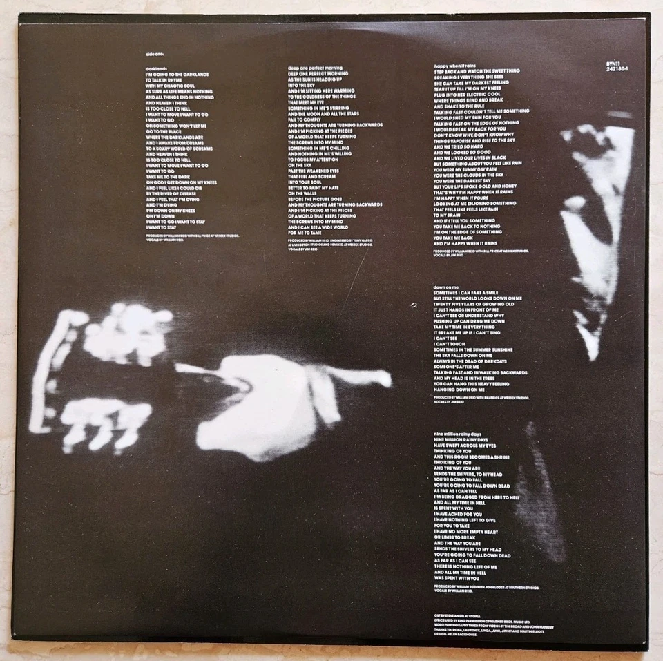 The Jesus And Mary Chain - Darklands - LP  - 1987 - Blanco Y Negro - Bild 3 von 4