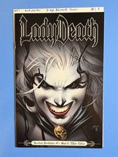 Lady Death Sacrificial Annihilation #1 ~ Black & White Kickstarter Coffin Comics
