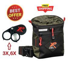 XP Deus Metal Detecting Finds Pouch  XP 3X,6X Magnifier Loupe - FREE SHIPPING 