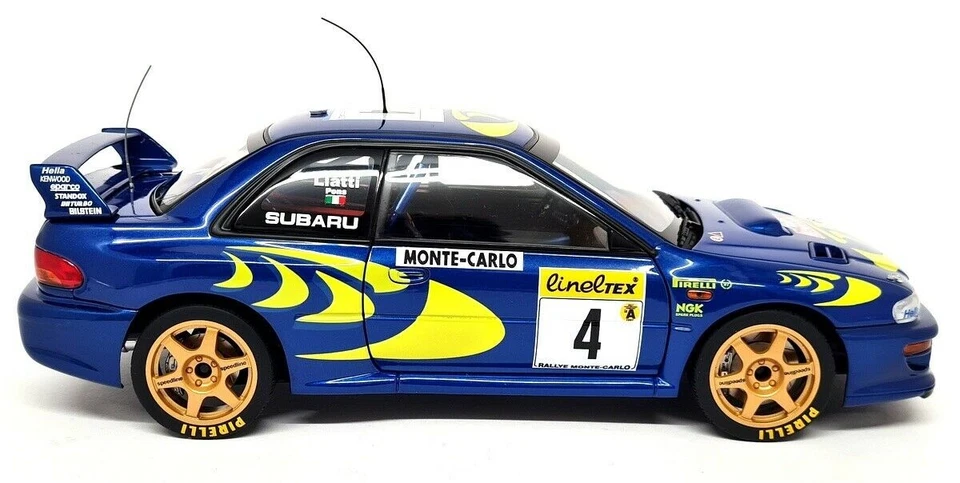 Литая модель автомобиля Autoart 1:18 Subaru Impreza WRC 1997 NO4 победа в ралли Монте-Карло - Изображение 4 из 4