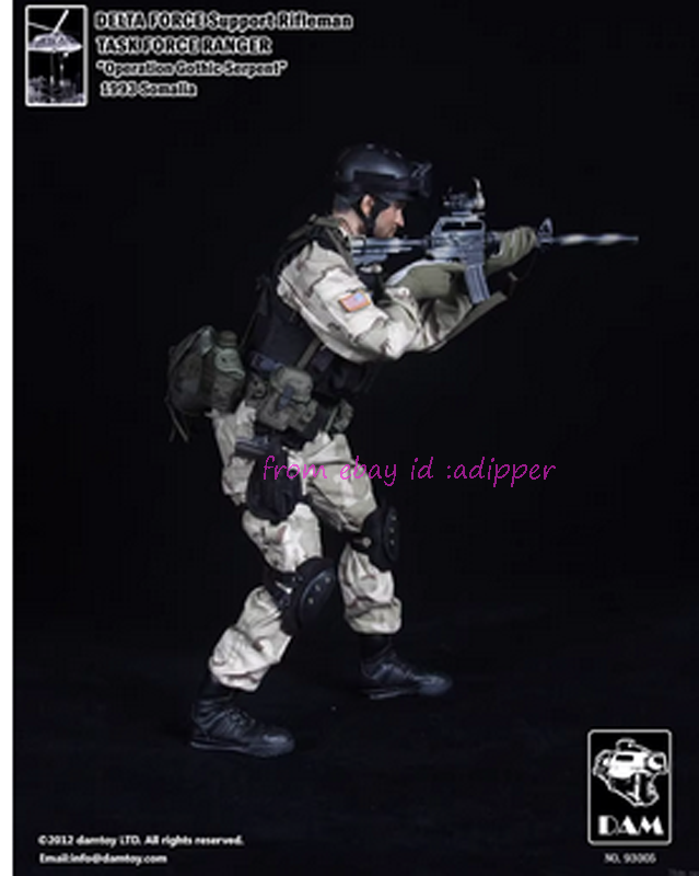Damtoys 93001-93006 1/6 Task Force Ranger Black Hawk Down Set 6