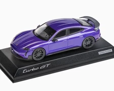 1:43 NOREV 2025 PORSCHE Taycan (J1.2) turbo GT Purple Sky DEALER Ed. 2,000 pcs.