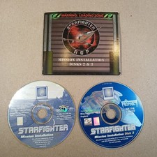 Real 3D StarFighter AGP Mission Installation Disks 2  3 PC 1997 Daytona USA