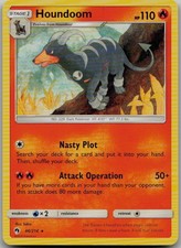 Houndoom 46/214 Rare SM - Lost Thunder LP Pokemon Card