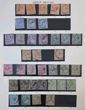 GB KING GEORGE V 1912-24 COLLECTION OF SHADES USED (T3) 